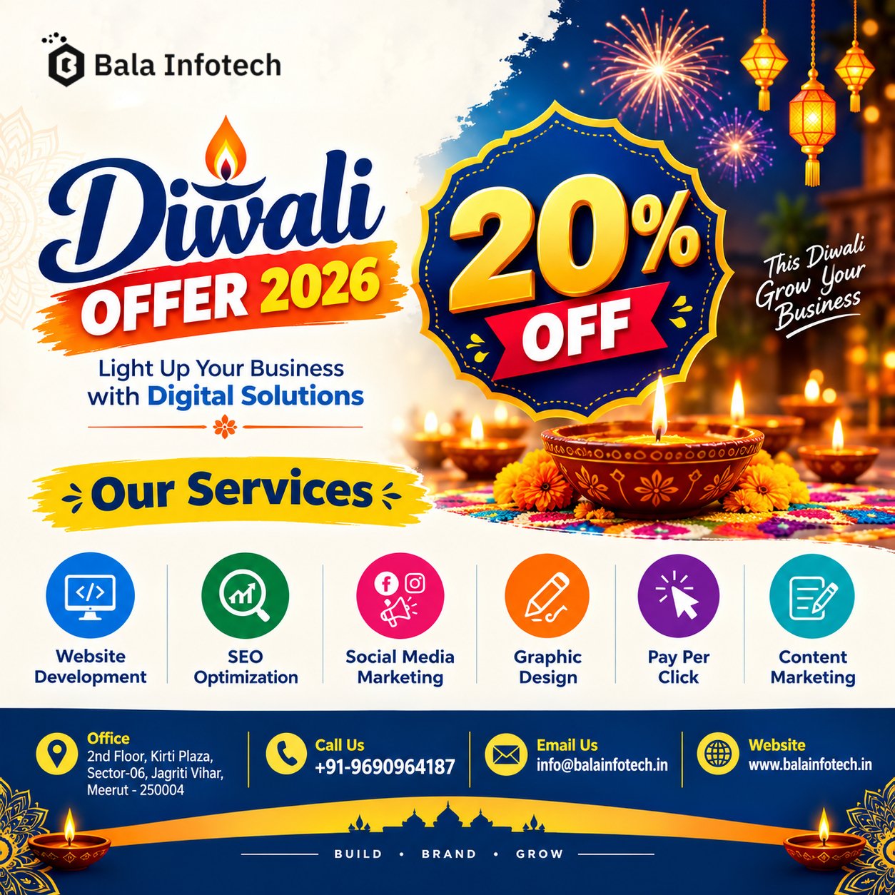 Bala Infotech Diwali Offer 2026 - 20% OFF