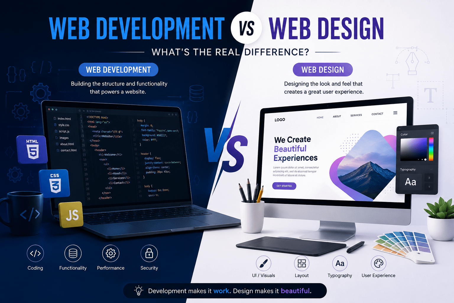Web Development vs Web Design: What's the Real Difference?