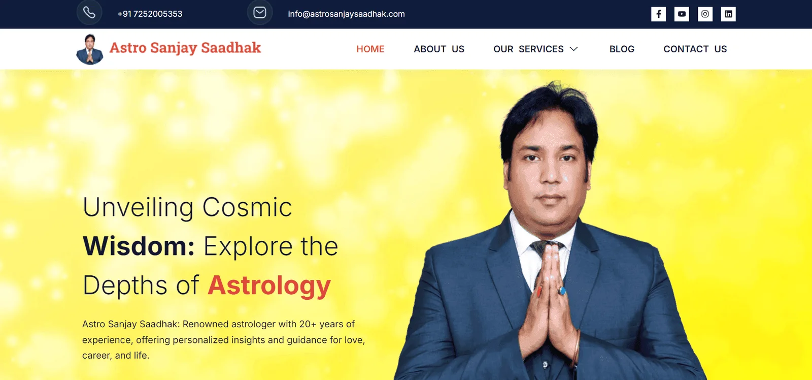 Astro Sanjay Saadhak Vedic Astrologer & Numerologist