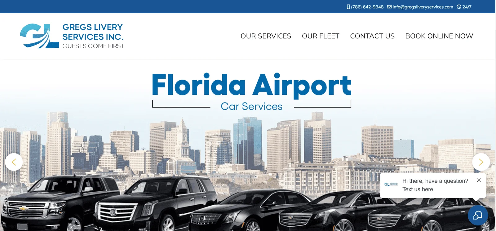Greg’s Livery Services Luxury Transportation Hollywood FL