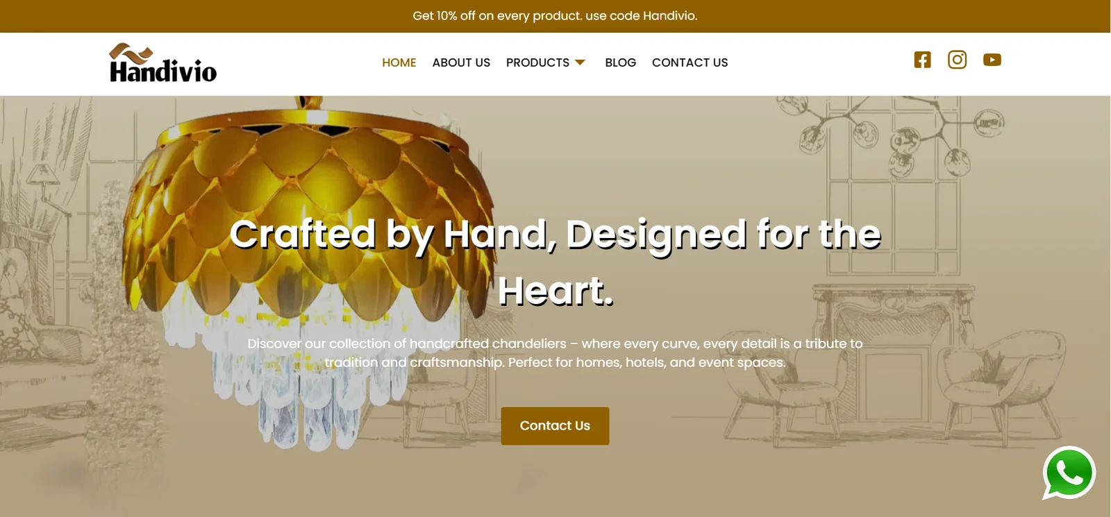 Handivio Handmade Decor Website Project