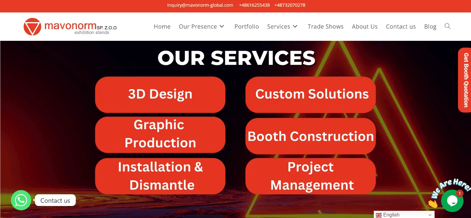 Mavonorm Exhibits Global Exhibition Stand Builder