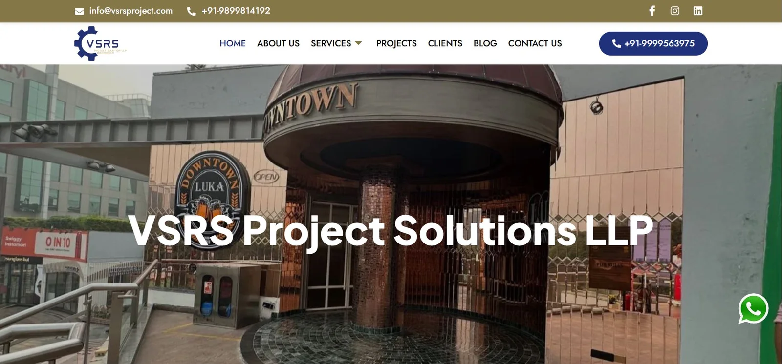 VSRS Project Solutions Website Project